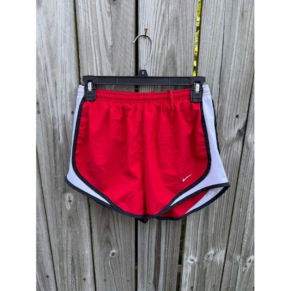 Athleisure Sporty Nike Running Shorts Small Red Dri-FIT Tempo Track